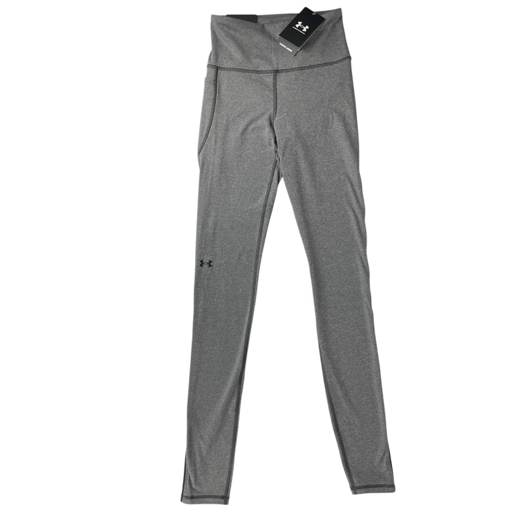 Under Armour Womens Compression High Rise Full Length Legging Gray XS TALL